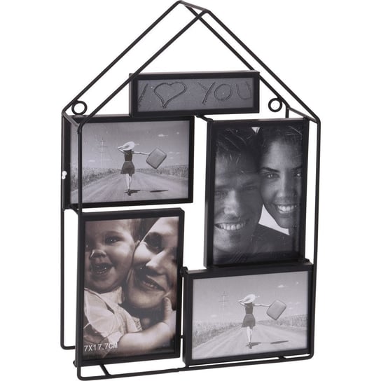 Ramka na cztery zdjęcia HOME STYLING COLLECTION, czarna Home Styling Collection