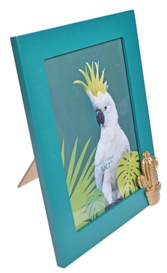 ramka na zdjęce mdf zielona z kaktusem Ewax