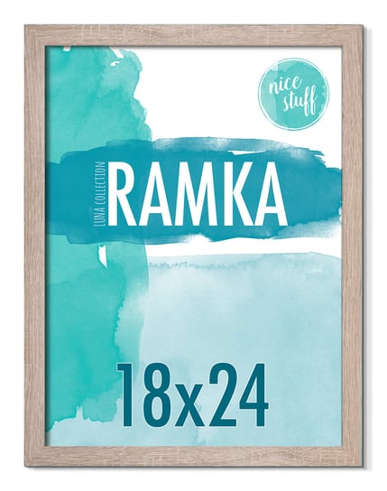 Ramka na zdjęcia 18x24 B5 ramka 18x24 ramki na zdjęcie brązowa MDF brąz Nice Stuff