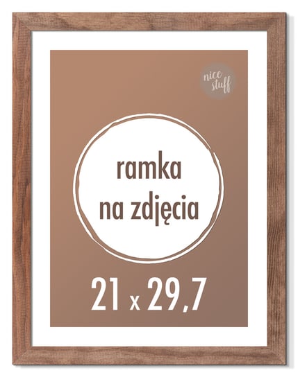 RAMKA NA ZDJĘCIA 21x29,7 cm A4 ramki drewniane wenge Nice Stuff