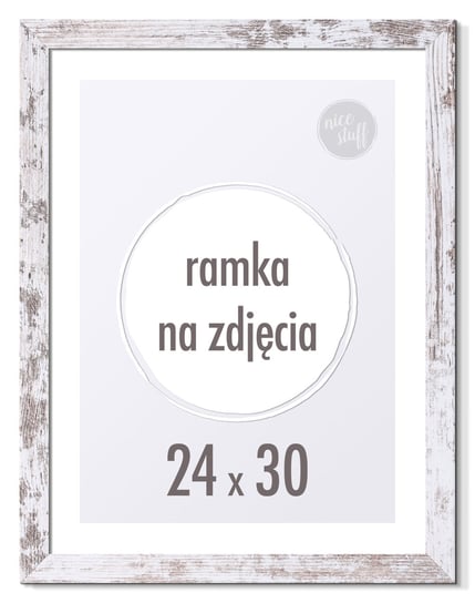 RAMKA NA ZDJĘCIA 24x30 cm ramki 30x24 biała sosna Nice Stuff