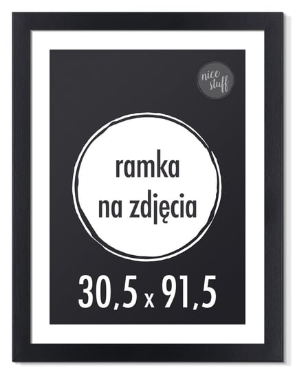 RAMKA NA ZDJĘCIA 30,5x91,5 cm foto ramki czarna Nice Stuff