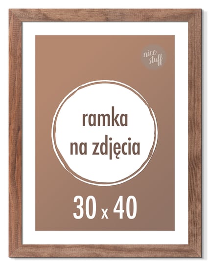 RAMKA NA ZDJĘCIA 30x40 cm ramki drewniane wenge Nice Stuff