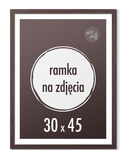 Ramka na zdjęcia 30x45 45x30 ramki wenge rama foto Nice Stuff