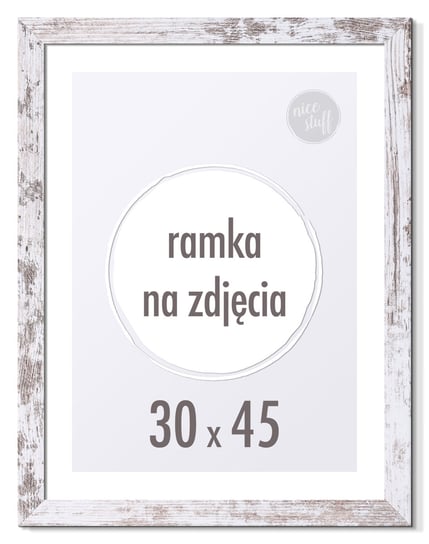 RAMKA NA ZDJĘCIA 30x45 cm ramki 45x30 biała sosna Nice Stuff