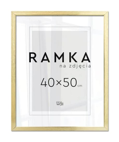Ramka Na Zdjęcia 40X50 Cm Złota Inna marka