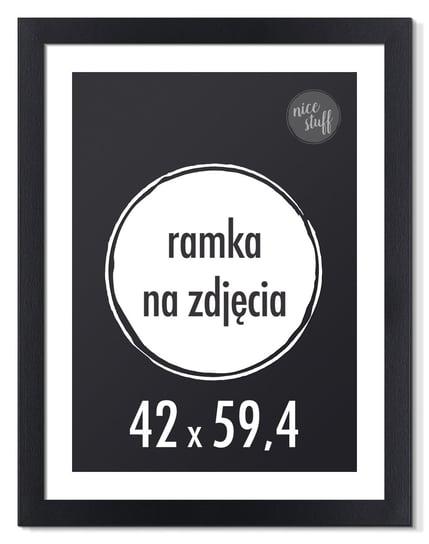 RAMKA NA ZDJĘCIA 42x59,4 cm A2 foto ramki czarna 59,4x42 Nice Stuff