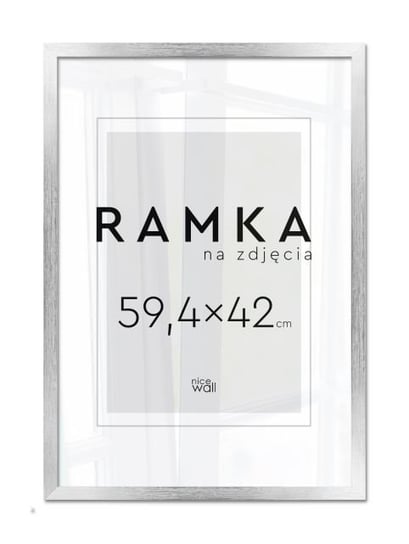 Ramka na zdjęcia 59,4x42 cm Srebrna A2 Inna marka