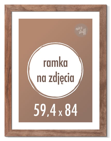 RAMKA NA ZDJĘCIA 59,4x84,1 cm A1 ramki drewniane wenge Nice Stuff