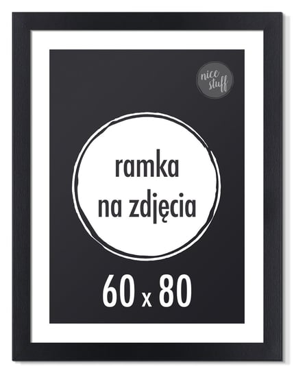 RAMKA NA ZDJĘCIA 60x80 cm foto ramki czarna 80x60 Nice Stuff