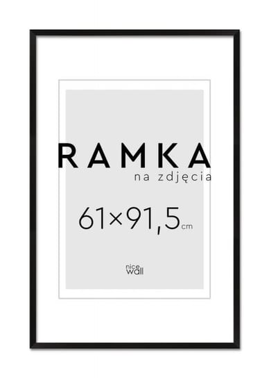 Ramka Na Zdjęcia 61X91,5 Cm Czarna Nice Wall