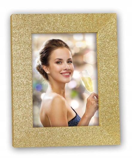 Ramka na zdjęcie błyszcząca 13x18 Glamour złota ZEP ITALIA