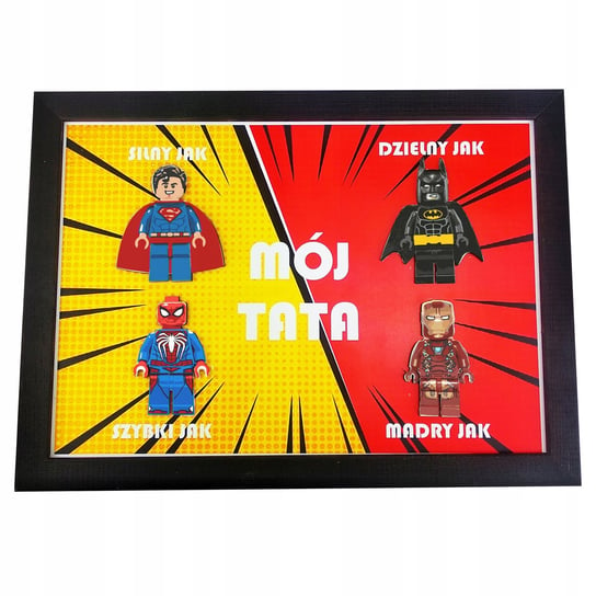 Ramka Plakat Na Dzień Taty Ojca Postaci Lego Y3 Inna marka