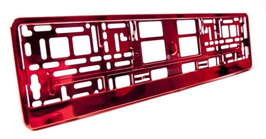 Ramka Pod Tablicę Rejestracyjną Metalizowana Czerwona UTAL