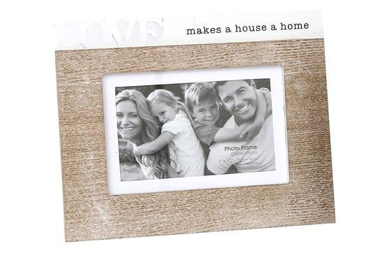 Ramka stojąca z napisem SIL Love makes a house a home, 10x15 cm Sil