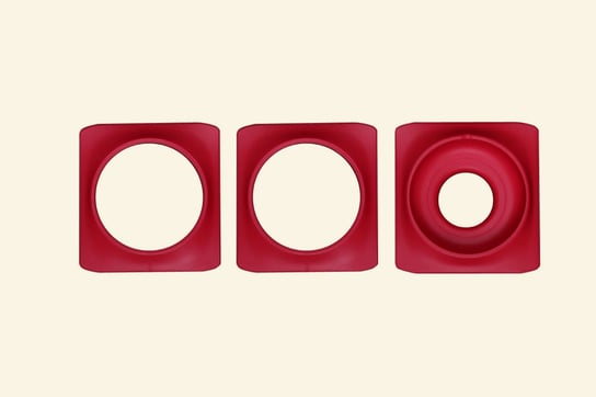 Ramki ozdobne Color Rings do Minigarden Basic S Pots - Czerwone Minigarden