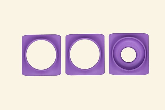 Ramki ozdobne Color Rings do Minigarden Basic S Pots - Fioletowe Minigarden