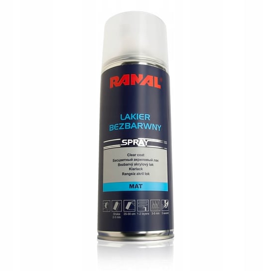Ranal - Lakier Bezbarwny Mat Spray 400Ml RANAL