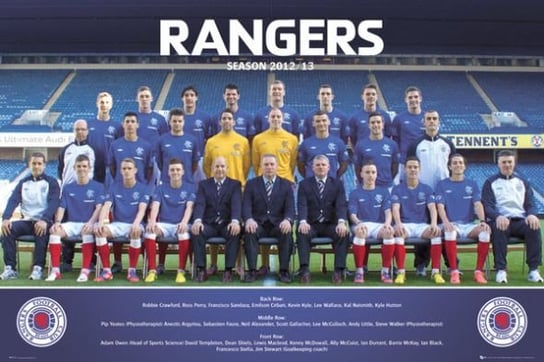 Rangers Team Photo 12/13 - plakat 91,5x61 cm Rangers FC