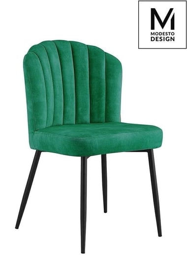RANGO zielone krzesło welurowe Modesto Design