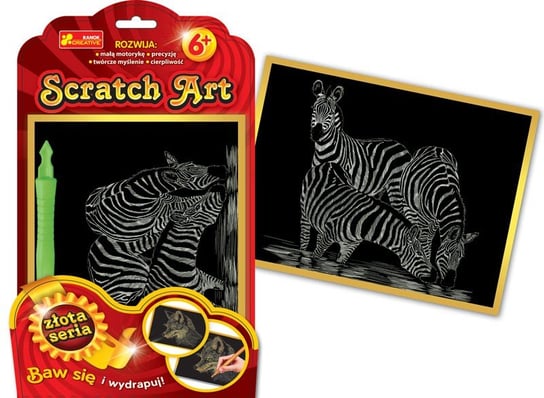 Ranok-Creative, Scratch Art, Zebra Ranok-Creative