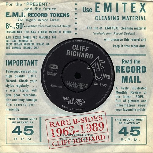 Rare B-Sides 1963-1989 Cliff Richard