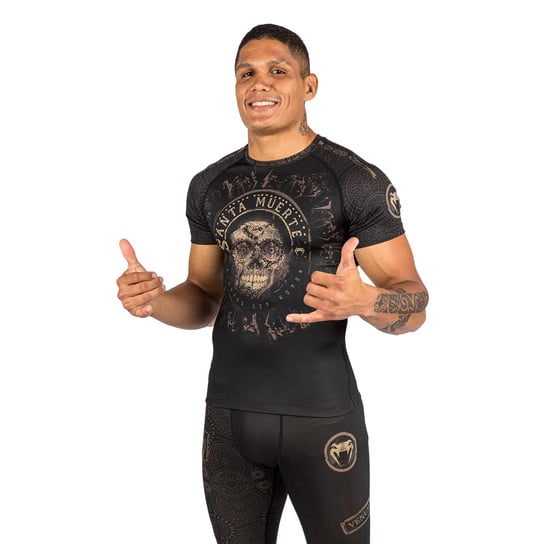 Rashguard męski Venum Santa Muerte Dark Side black/brown M Venum