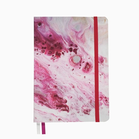 Raspberry Shake - notatnik A5, bullet journal, planer w kropki, notes miękka oprawa, biały papier 120g/m2 Devangari