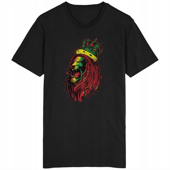 Rasta Lion Koszulka Reggae Rastaman Rastafari GILDAN