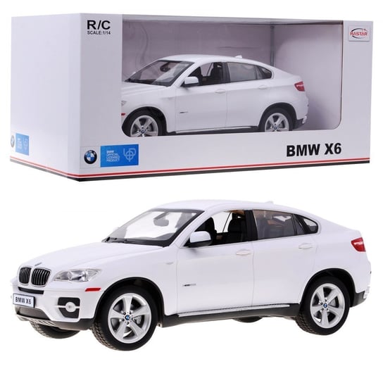 Rastar, auto zdalnie sterowane samochód R/C BMW X6 Biały 1:14 RASTAR Rastar