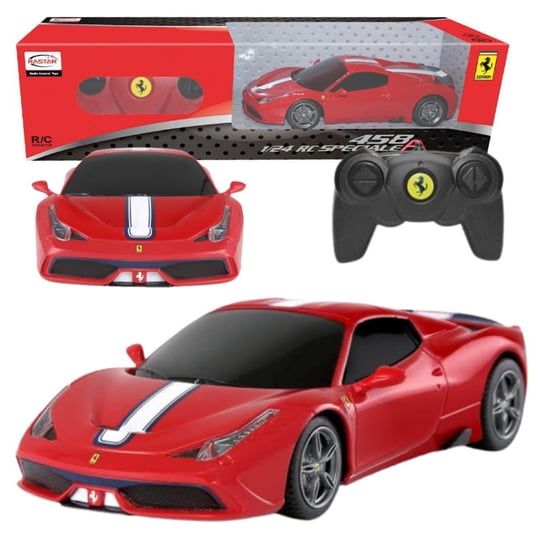 Rastar Ferrari 458 Speciale Pojazd Zdalnie Sterowany RC Samochód Auto + Pilot Rastar