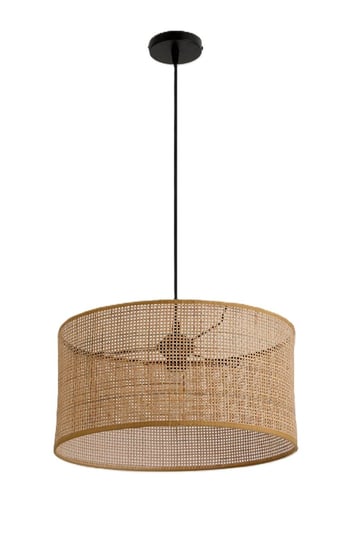 Rattanowa Lampa Wisząca RENNI N sufitowa Naturalna Abażur 40cm STYL BOHO KOBI DESIGN