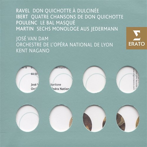 Ravel/Ibert/Martin/Poulenc - Songs José Van Dam, Orchestre de l'Opéra National de Lyon, Kent Nagano