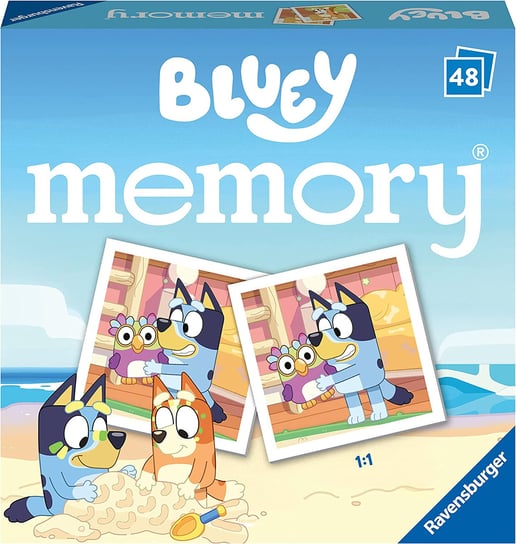 Ravensburger, Bluey, Gra Pamięciowa Typu Memory Dla Dzieci, 48 Kart Ravensburger