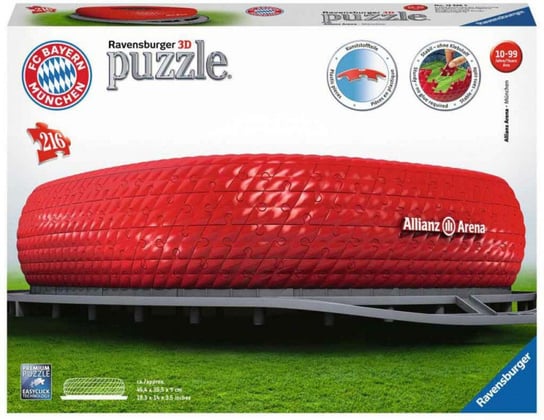 Ravensburger, Cubic Fun, puzzle 3D Alianz Arena Ravensburger