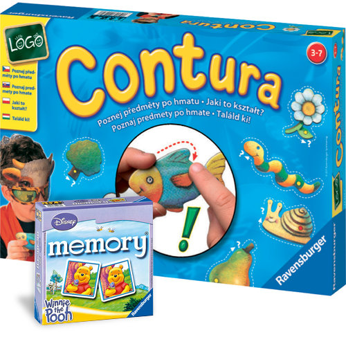 Ravensburger, gry logiczne Contura i Kubusiowe Memory Ravensburger