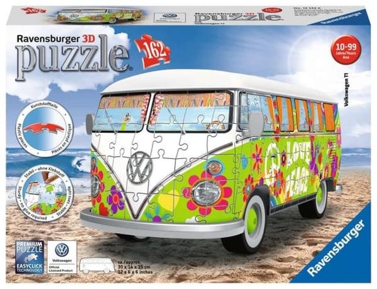 Ravensburger, puzzle, 162 Volkswagen T1 Hippie, 162 el. Ravensburger
