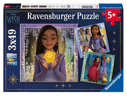 Ravensburger, puzzle 2D, Disney Wish, 3x49 el. Ravensburger