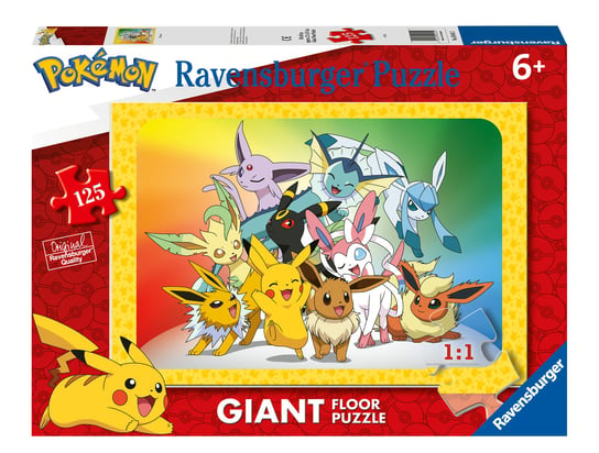 Ravensburger, Puzzle 2D, Giant, Pokemon, 125 el. Ravensburger