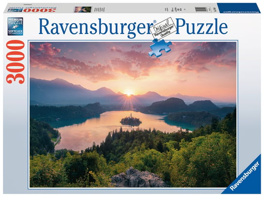 Ravensburger, puzzle 2D, Jezioro Bled Słowenia, 3000 el. Ravensburger
