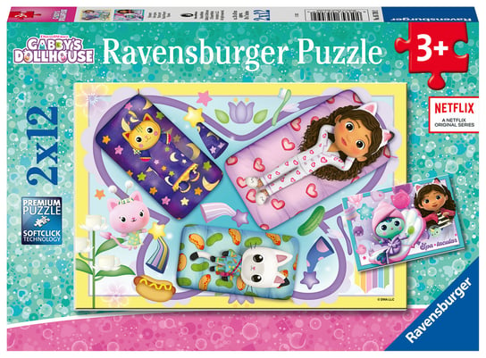 Ravensburger, puzzle 2D, Koci Domek Gabi, 2x12 el. Ravensburger