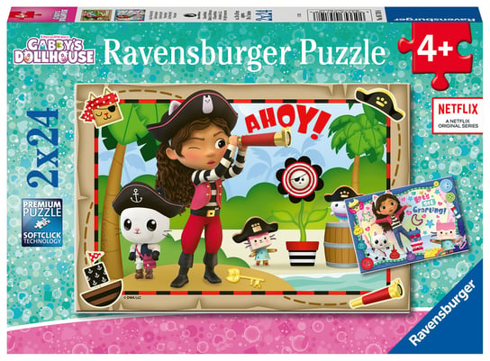 Ravensburger, puzzle 2D, Koci Domek Gabi, 2x24 el. Ravensburger
