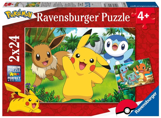 Ravensburger, puzzle 2D, Pokemon, 2x24 el. Ravensburger