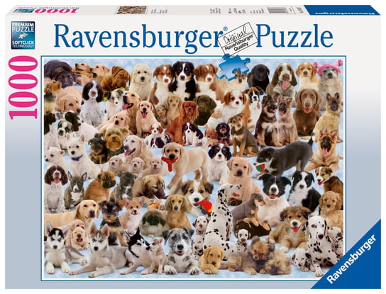 Ravensburger, puzzle, 2D, Psy, 1000 el. Ravensburger