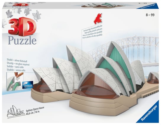 Ravensburger, puzzle, 3D Budynki Opera w Sydney, 216 el. Ravensburger