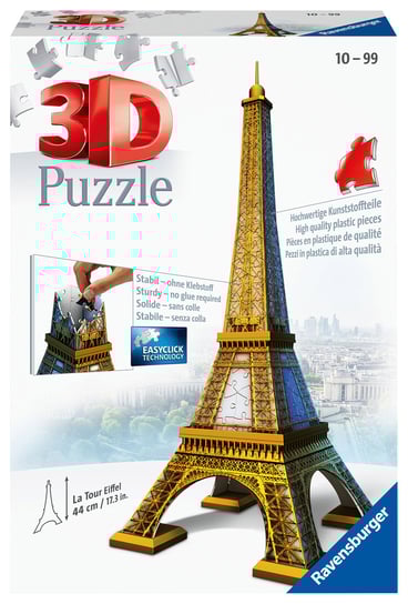 Ravensburger, puzzle 3D, Budynki Wieża Eiffla, 216 el. Ravensburger