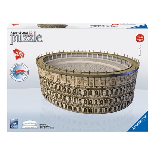 Ravensburger, puzzle 3D, Colosseum, 216 el. Ravensburger