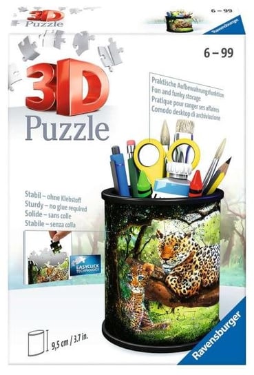 Ravensburger, puzzle 3D, Dzika przyroda, przybornik, 54 el. Ravensburger