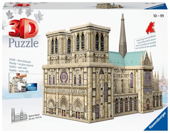 Ravensburger, puzzle, 3D Katedra Notre Dame, 324 el. Ravensburger