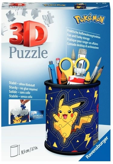Ravensburger, puzzle, 3D Przybornik, Pikachu, 54 el. Ravensburger